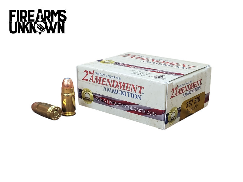 2nd Amendment 357 Sig 125gr JHP 20RD Box