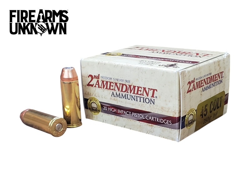 2nd Amendment .45 Colt 250gr JHP 20rd