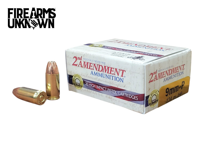 2nd Amendment 9mm +P 124g JHP 20rd