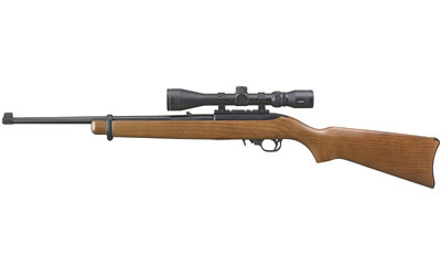 Ruger 10/22 Carbine 22LR, 18.5" Wood 10RD Rifle w/Viridian EON Scope