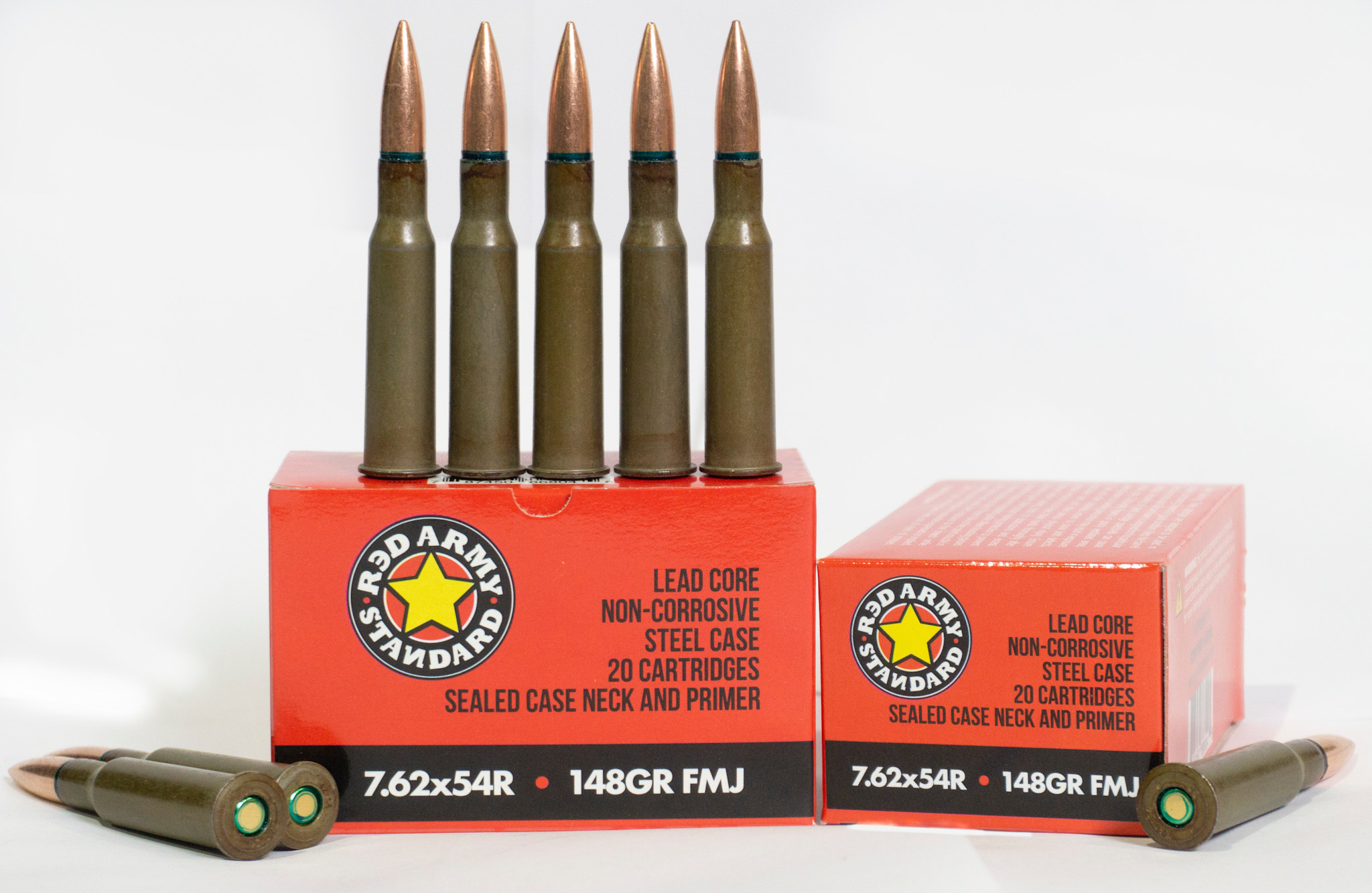 CENTURY ARMS AMMO RED ARMY STD 7.62X54R STEEL 148GR  FMJ 20RND BOX