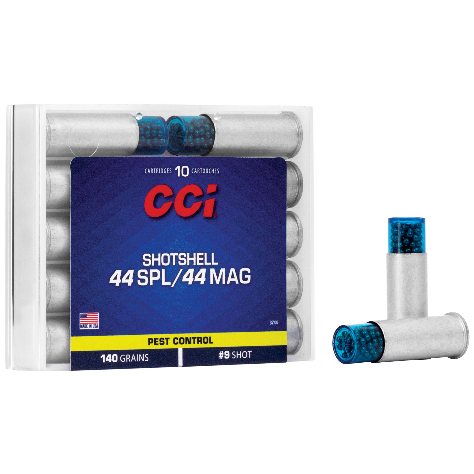 CCI, Shotshell, 44MAG/44 Special, 140 Grain, Shotshell, #9 Shot Size, 10 RD Box
