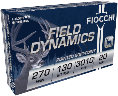 Fiocchi Field Dynamics Brass .270 WIN 130gr. 20RND Box
