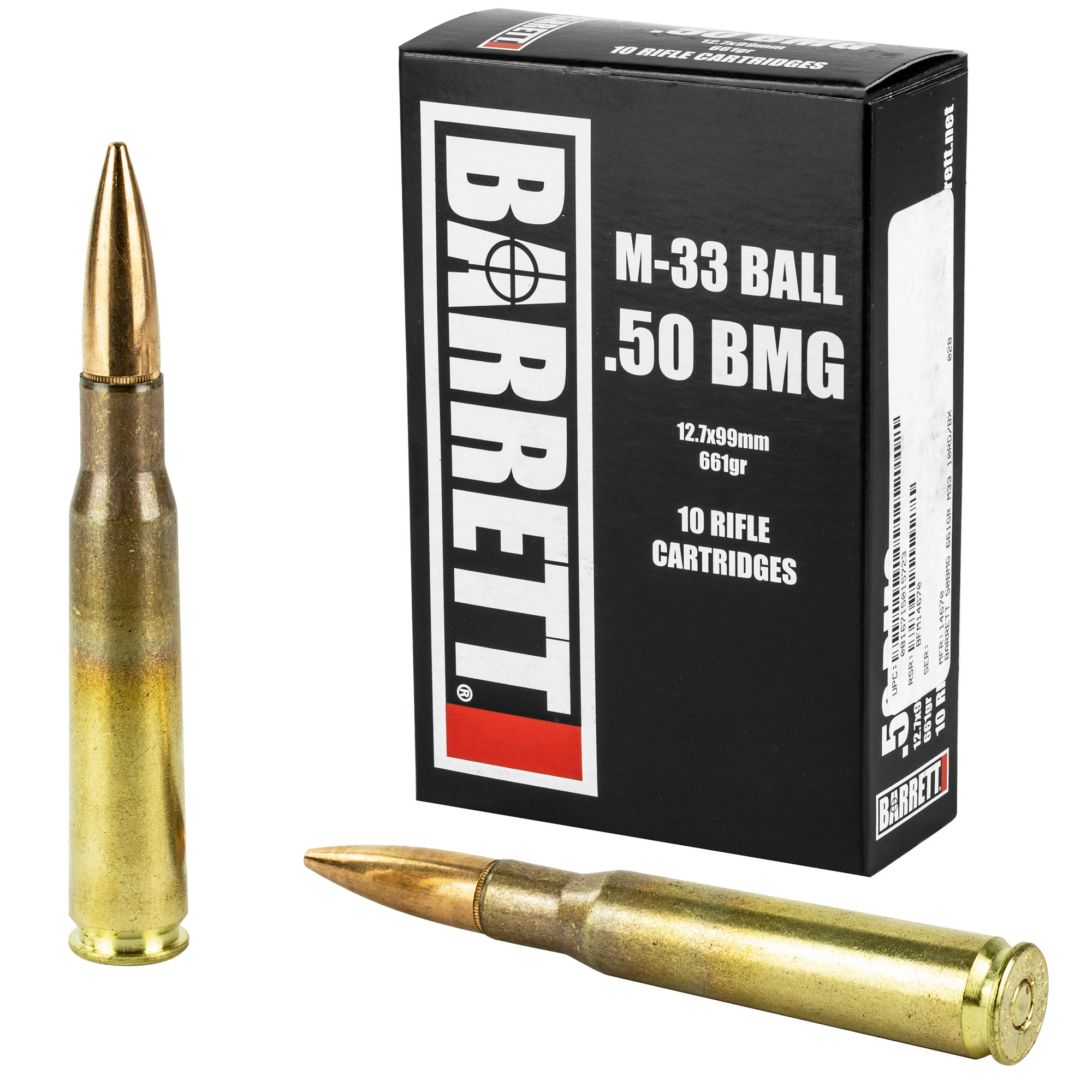 Barrett .50 BMG 12.7x99mm 661gr 10RD Box