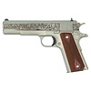 Colt 1911 Government "Filigree Frame and Barrel" Handgun .45 ACP 7rd 5" Barrel, SS Frame