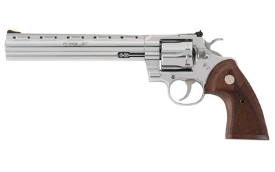Colt's Mfg., Python, Double Action, .357 Mag/.38 Sp, 8", Walnut Grips, 6 Rnds, Revolver