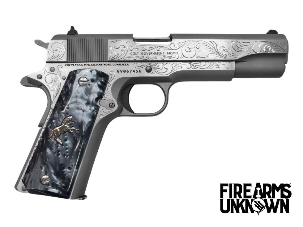 Colt, Classic, .38 Super, 1911, 5", Series 70, 9RD Pistol (Custom Engraved)