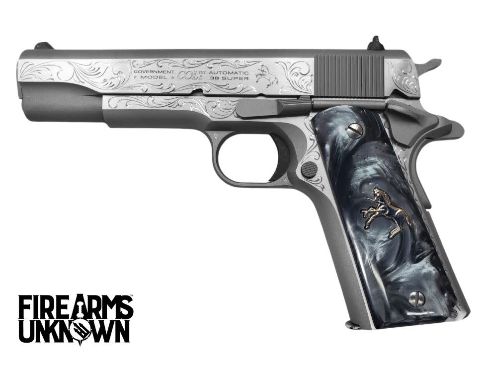Colt, Classic, .38 Super, 1911, 5", Series 70, 9RD Pistol (Custom Engraved)