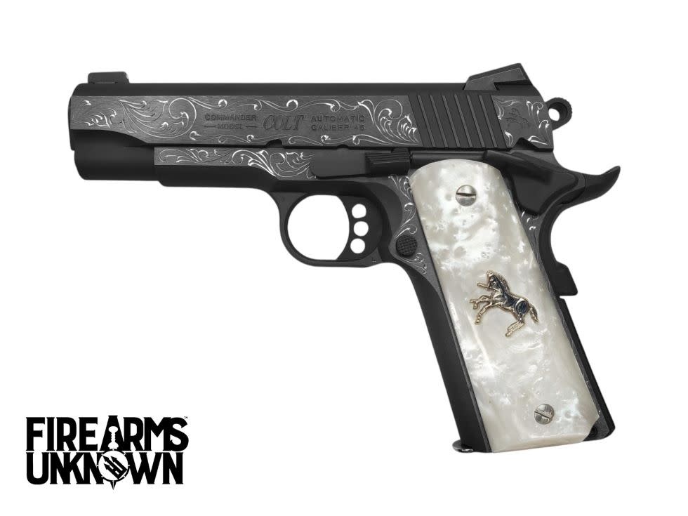 Colt Combat Commander, 45ACP, 1911, 4.25" 8RD Pistol (Custom Engraved)