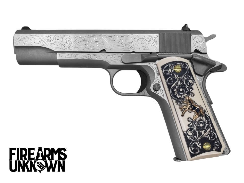 Colt Classic, SS, 45ACP, 1911, 5", 7 Rnds Pistol (Custom Engraved)