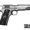 Colt, Classic, .38 Super, 1911, 5", Series 70, 9RD, Pistol (Custom Engraved/Wood Grips)
