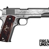Colt, Classic, .38 Super, 1911, 5", Series 70, 9RD Pistol (Custom Engraved/Ornate Wood Grips)