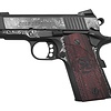 Colt, Defender, 45ACP, 1911, 3" Blued /BLK Cherry 7RD Pistol (Custom Engraved)