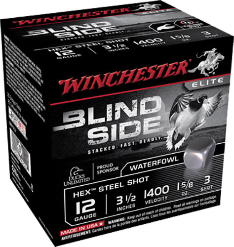 Winchester Ammo Blindside Steel 12 Gauge 3.50" 3 Shot 25 RD
