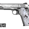 Colt, Competition, 45ACP, 1911, 5", SS, Series 70 Pistol (Custom Engraved / Pearl Grips)