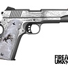 Colt, Competition, 45ACP, 1911, 5", SS, Series 70 Pistol (Custom Engraved / Pearl Grips)