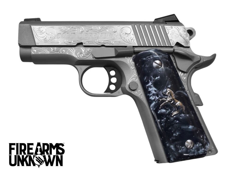 Colt, Defender, 45ACP, 1911, 3", SS, 7RND Pistol (Custom Engraved)
