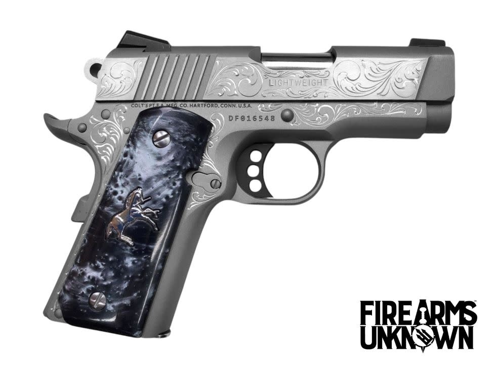 Colt, Defender, 45ACP, 1911, 3", SS, 7RND Pistol (Custom Engraved)