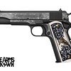 Colt, Classic, 45ACP, 1911, 5", Series 70, 7RD Pistol (Custom Engraved/Ornate Grips)