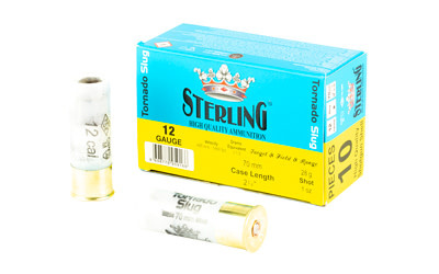 Sterling Tornado Slugs 12Ga 1 oz 2 3/4in Shotgun Slug 10RD Box