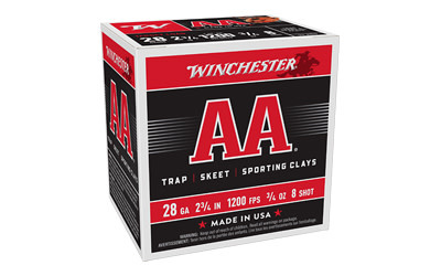 28GA Winchester 2 3/4", 3/4oz, 8 shot 25RD