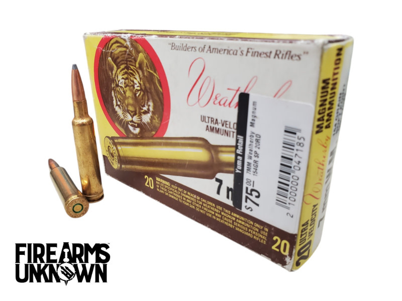 7MM Weatherby  Magnum 154GR SP 20RD