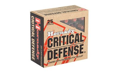 Hornady Critical Defense 9mm 115gr Flex tip 25RD Box