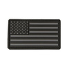 USA Flag Patch PVC Black