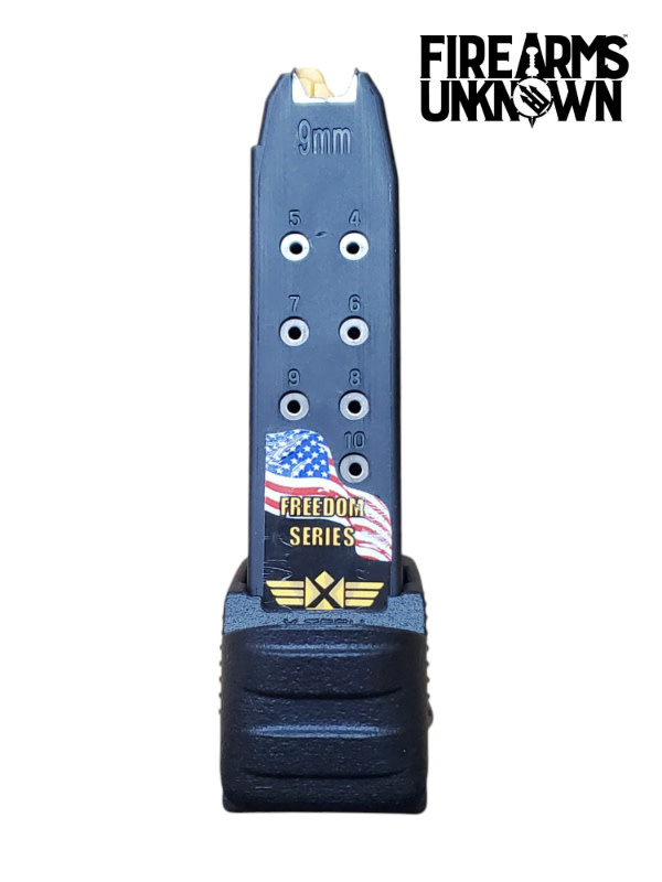 XTech MAG26-10 Freedom Series Glock G26 10RD Magazine (like G19 Grip)