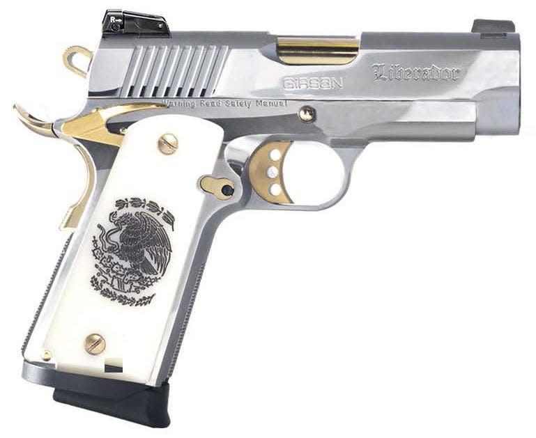 Girsan MC 1911 Liberador Officer 9mm 3.5" Chrome 7RD Pistol