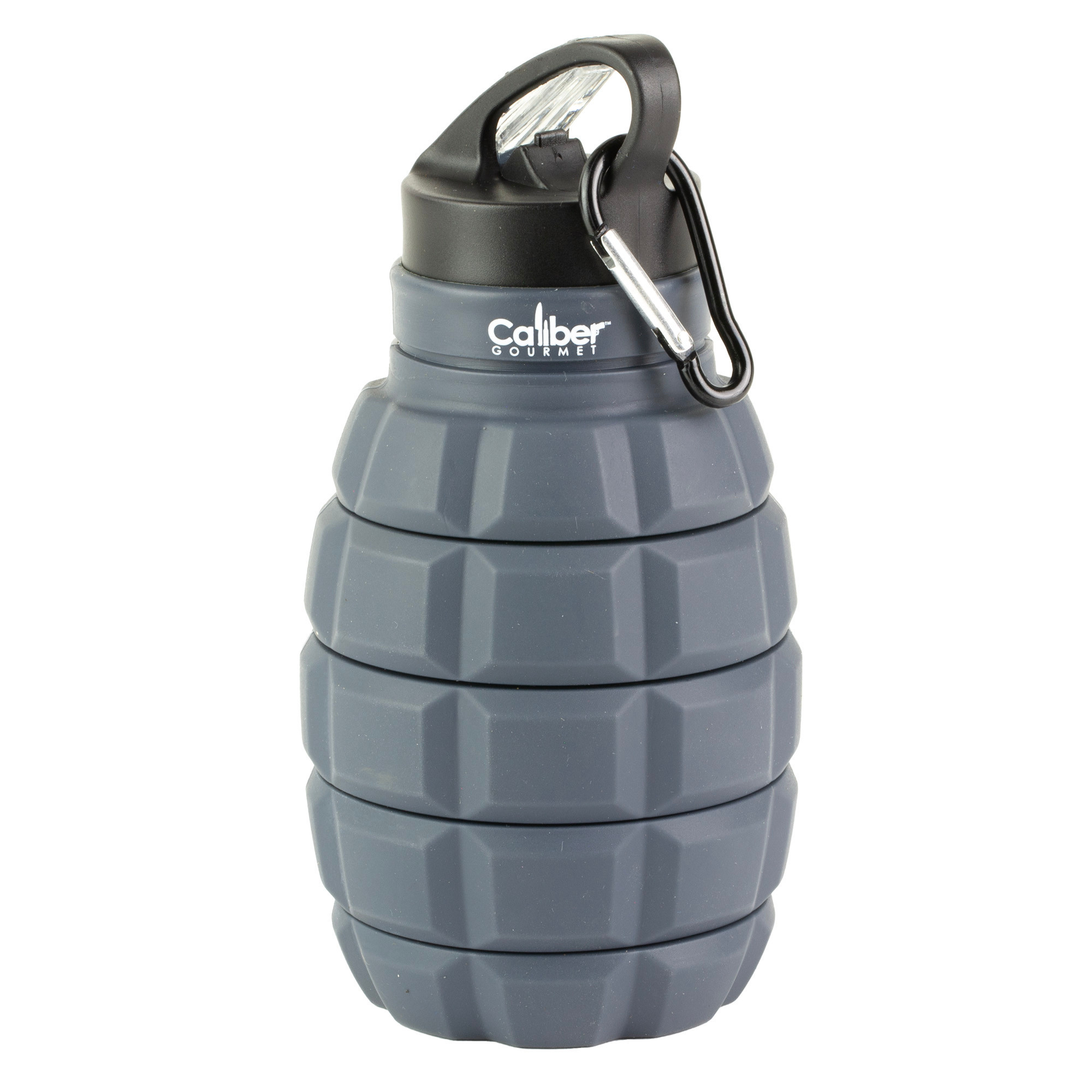 Caliber Gourmet, Silicone Collapsible Grenade Water Bottle, 580ml
