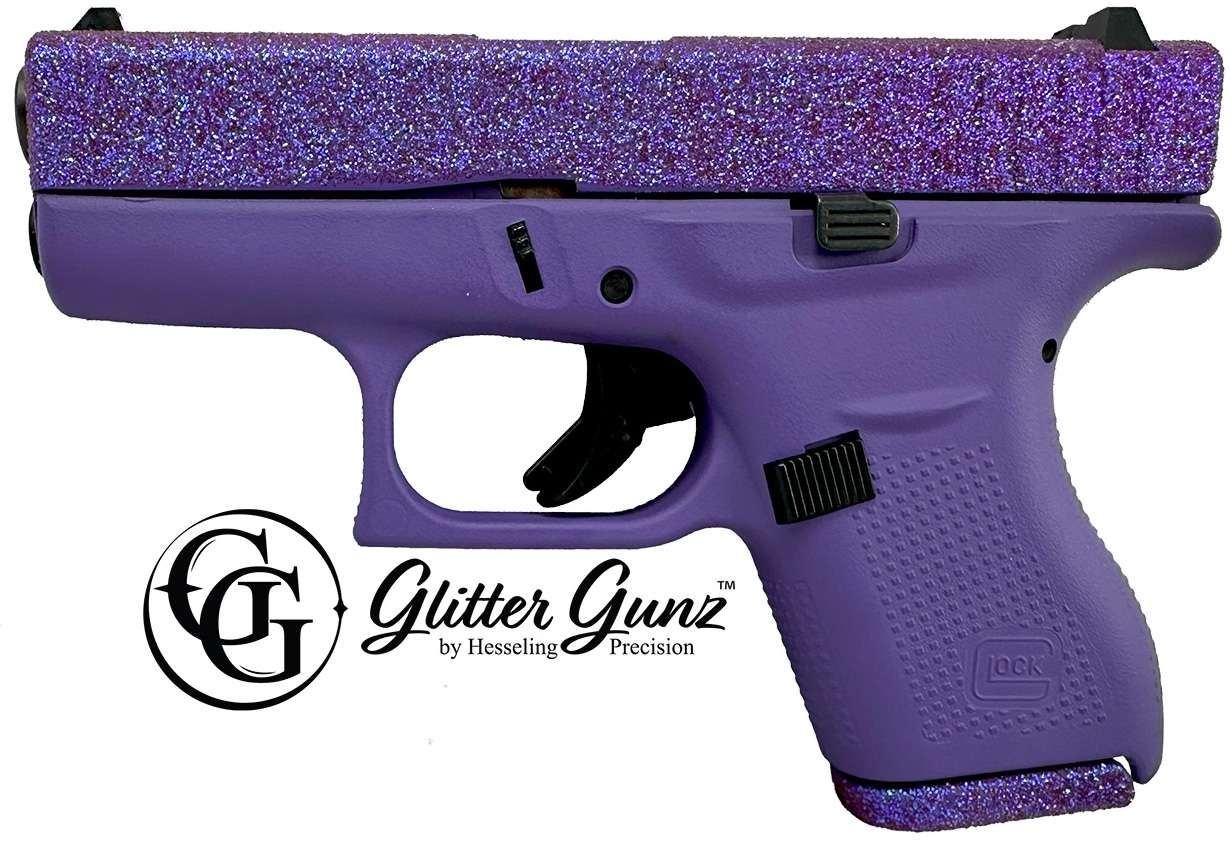 Glock G42 380 ACP 3.25" Glitter Voodoo (2)6RD Pistol