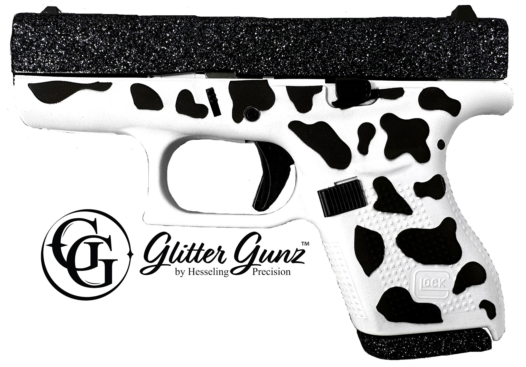 Glock G42 380 ACP 3.25" Glitter Tactical Cow (2)6RD Pistol