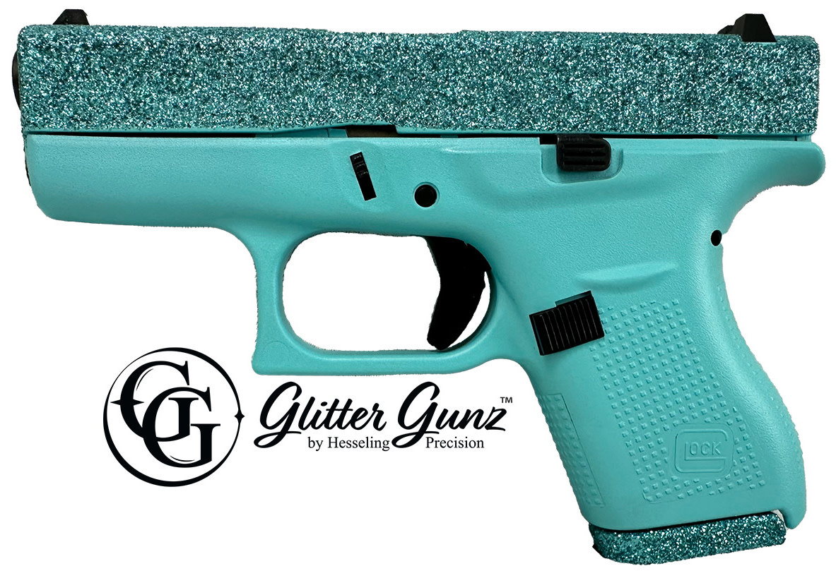 Glock G42 380 ACP 3.25" Glitter MaliBlue (2)6RD Pistol