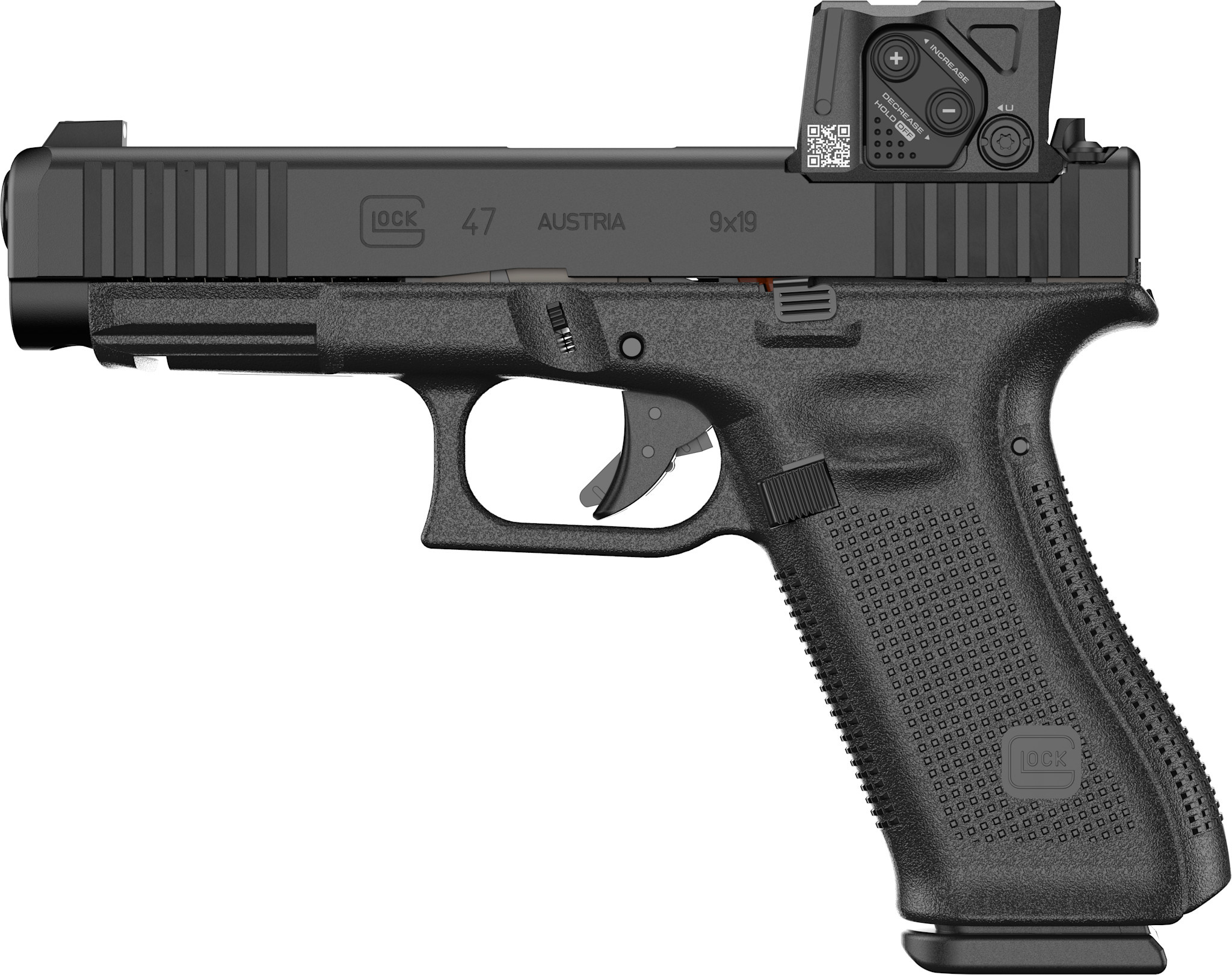 Glock G47 Gen5 MOS8 9mm 4.49" BLK/BLK (2)10RD Pistol w/ Aimpoint