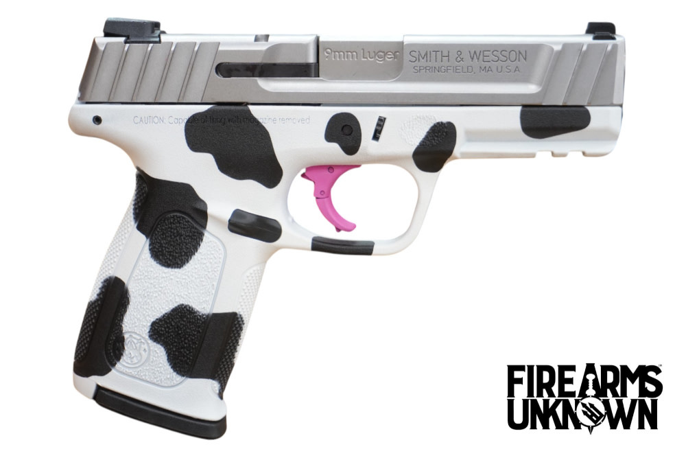 Smith & Wesson, SD9VE, 9MM, 4", 16RD, Cerakote Cow Print