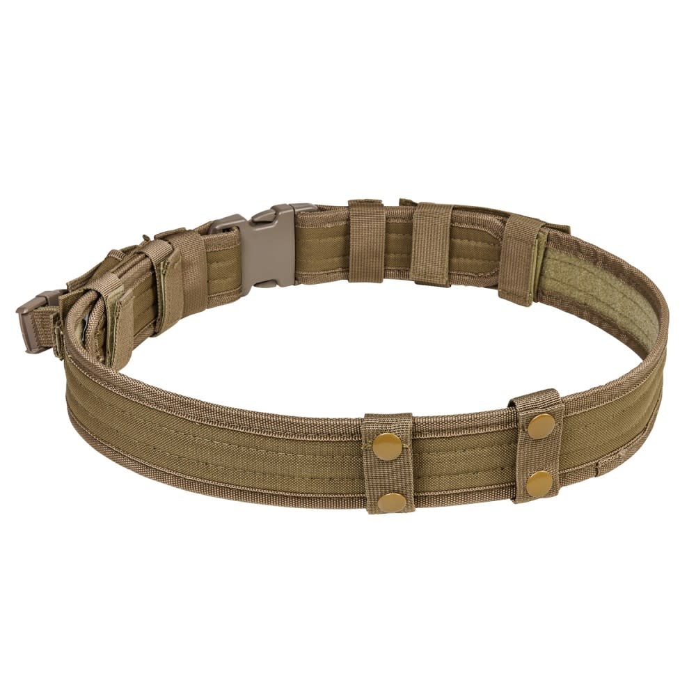 Vism Tactical Belt w/Two Pouches - Tan