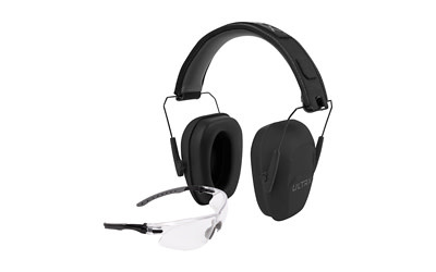 Allen, ULTRX Hearing and Eye Combo, Shield Passive Earmuff, NRR 23dB, Gray,