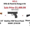 Rifle, Pistol & Shotgun (RPS5) Package Deal