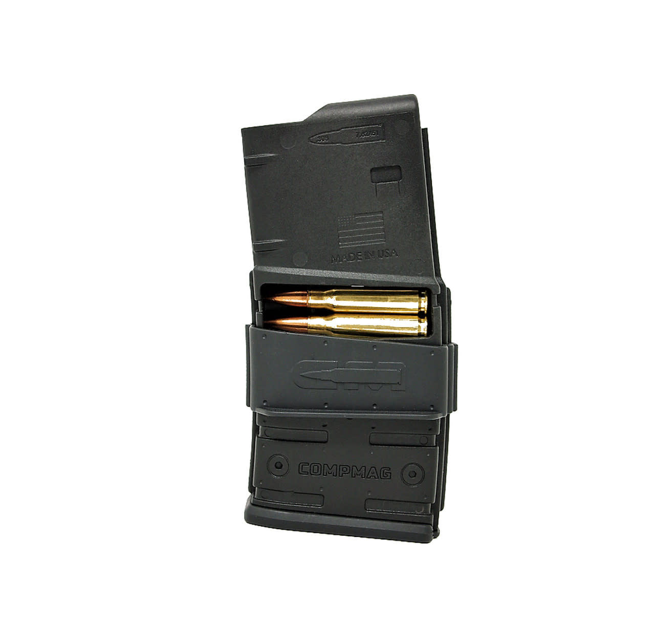 CompMag AR-10 Black 10 Round Fixed Magazine
