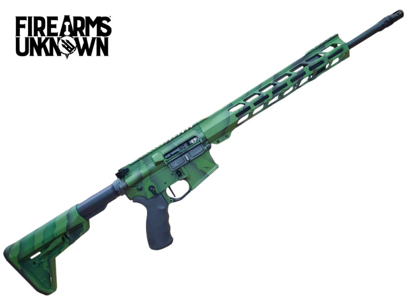 Firearms Unknown ZERO 5.56 16" Cerakote Blk/Green Tiger Stripe 30RD Rifle
