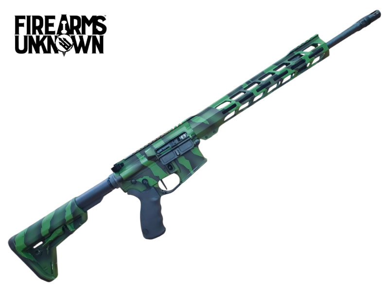 Firearms Unknown ZERO 5.56 16" Cerakote Green/BLK Tiger Stripe 30RD Rifle