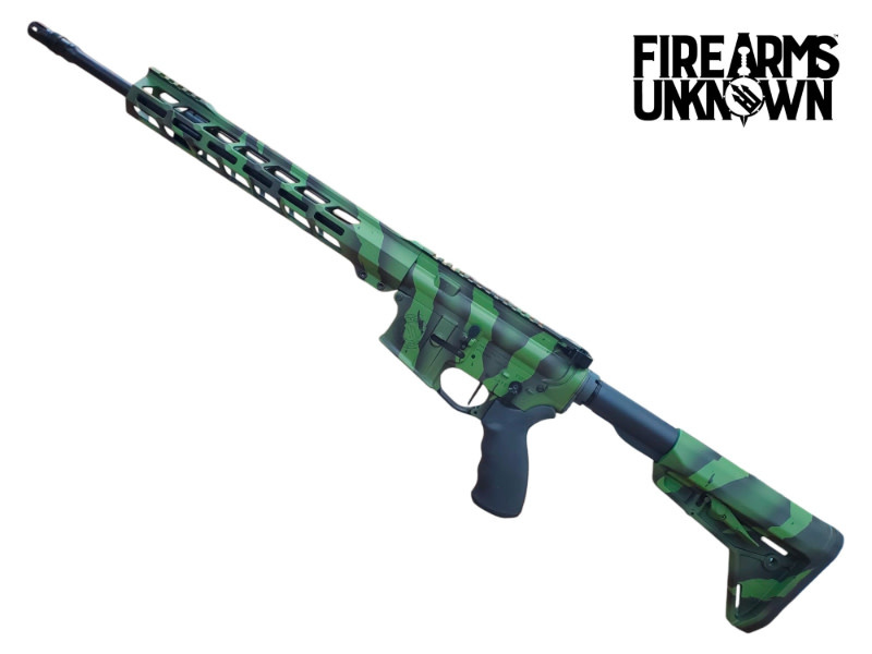 Firearms Unknown ZERO 5.56 16" Cerakote Green/BLK Tiger Stripe 30RD Rifle