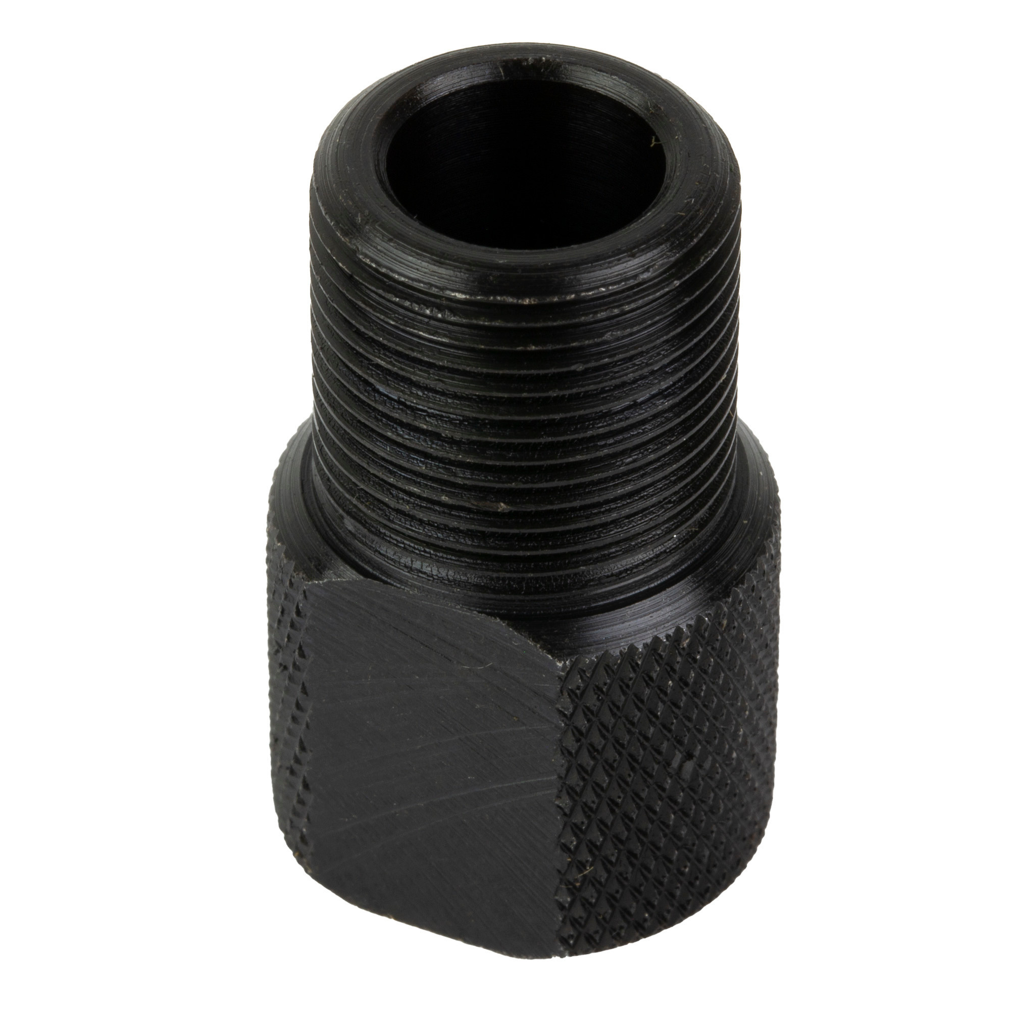 GrovTec, Thread Adapter, 1/2X28 to 5/X24, Black Oxide Finish, Black