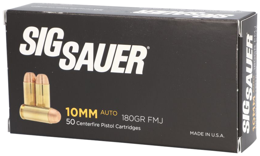 Sig Sauer Elite Ball 10mm  180gr FMJ 50RD Box