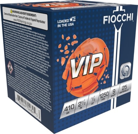 Fiocchi Exact Target 410GA 2 1/2 " 1/2 oz #9 Shot 25RD Box
