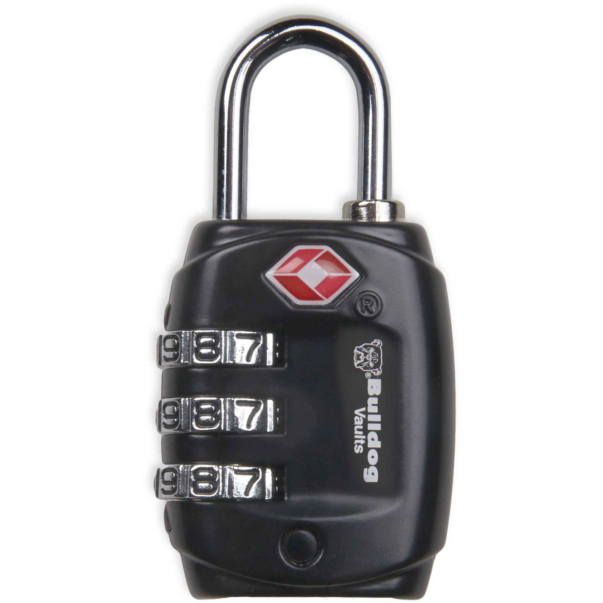 Bulldog TSA Lock w/Steel Shackle, Black (NOT CA)