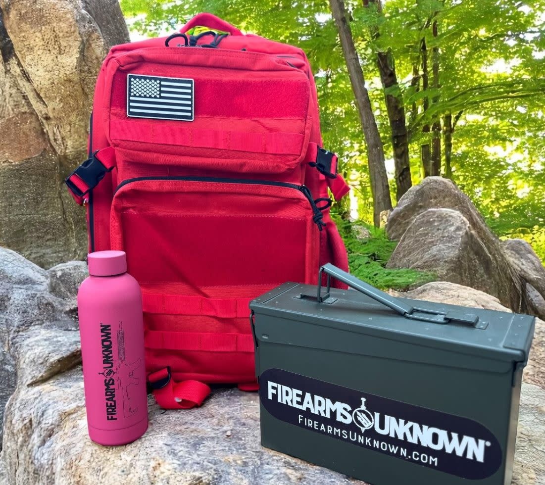 Tactical 45L Molle/Patch Red Backpack