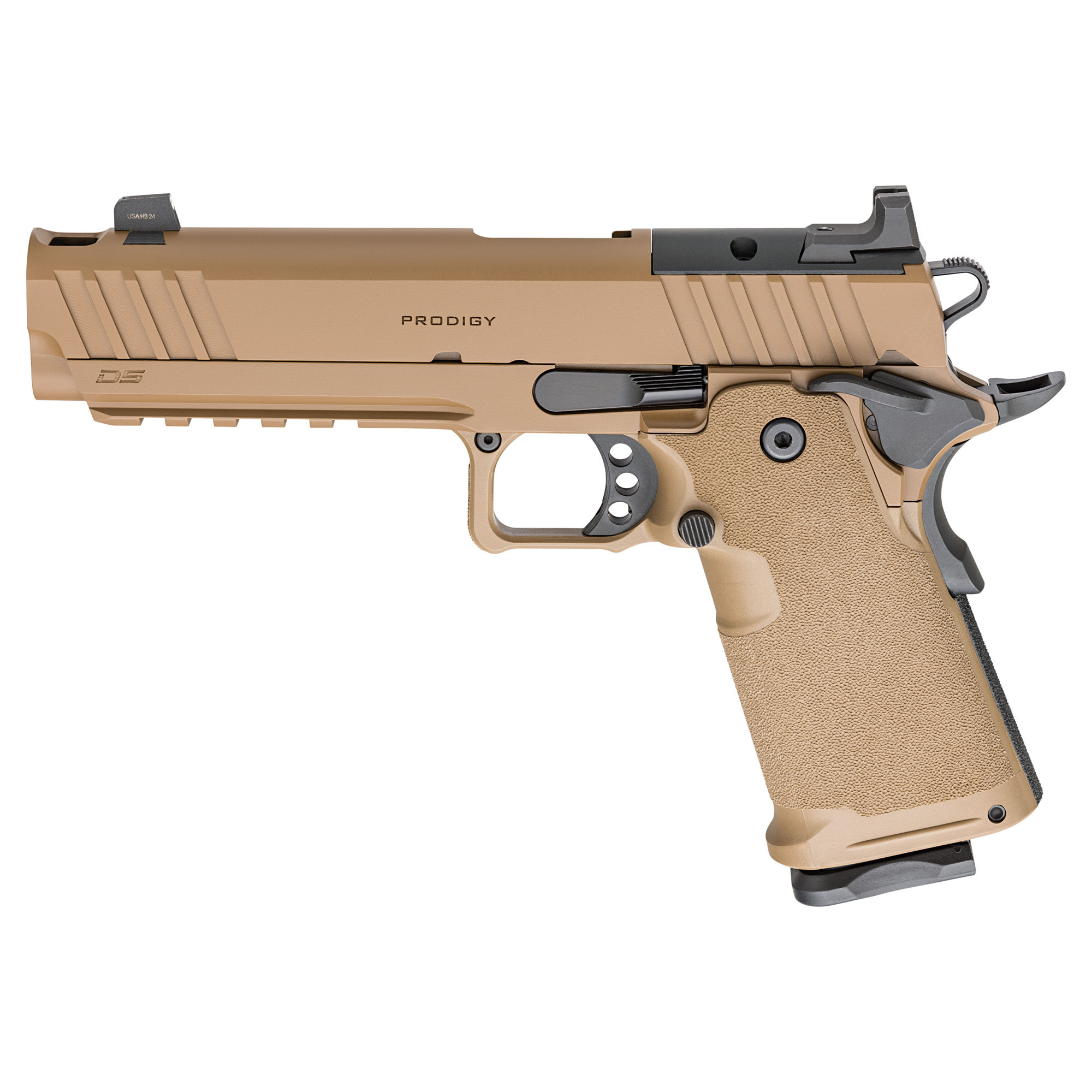 Springfield 1911 DS Prodigy Comp 9mm 5" Coyote Brown (1)17/(1)20RD Pistol