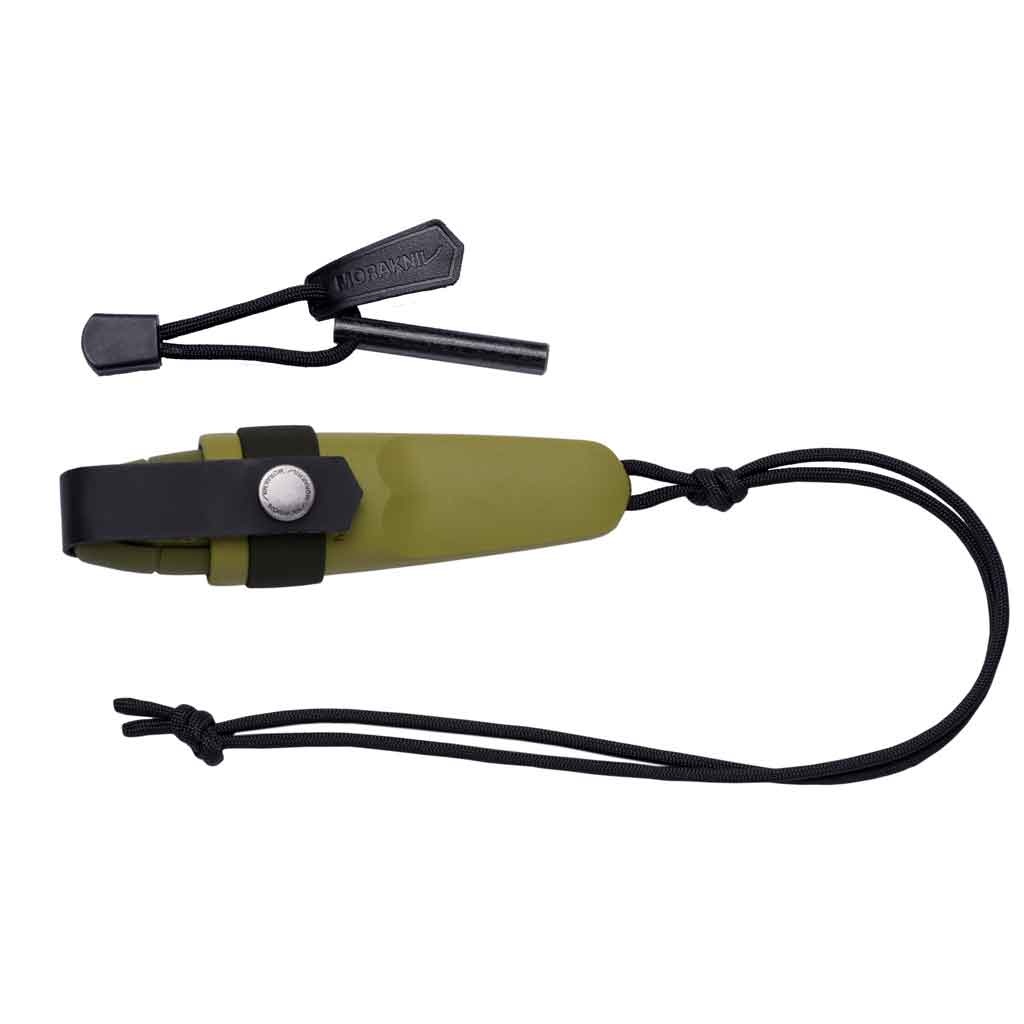 Morakniv Eldris (S) 2.3" Green Knife w/ Fire Starter Kit